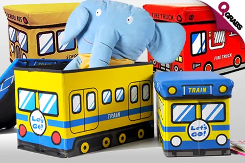From QR49 Make Storing Fun & Enjoyable with Children's Storage Boxes - choose from 3 Playful Designs! (Up to QR297 Value)